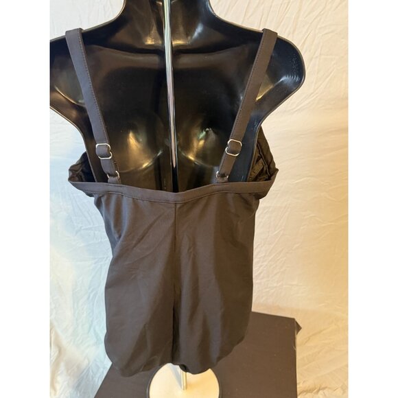 Miraclesuit Womens Swimsuit One Piece Black Flattering Size Large Underwire Bra - Picture 2 of 2